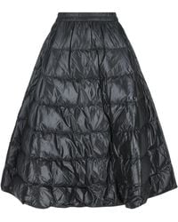 Moncler - Quilted Flared Midi Skirt - Lyst