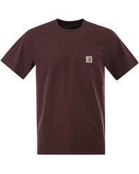 Carhartt - Cotton T-Shirt With Pocket - Lyst