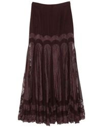 Zimmermann - Valiant Printed Silk Skirt - Lyst