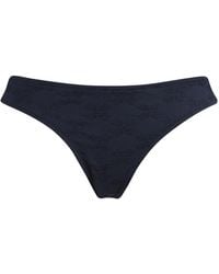 Vilebrequin - Low-Rise Bikini Bottoms With Flocked Turtle Embroidery - Lyst
