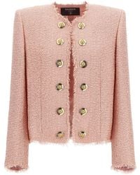 Balmain - Sequin Tweed Blazer - Lyst