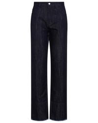 Victoria Beckham - Cropped High Waist Tapered Jeans - Lyst