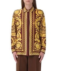 Versace - Barocco Silk Shirt - Lyst