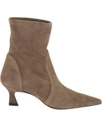 Stuart Weitzman - Vinnie Bootie 50 Suede Ankle Boots With 5 Cm Heel - Lyst