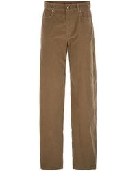 Max Mara - Maxmara Studio Mstfragola – Stretch Cotton Corduroy Trousers - Lyst