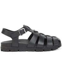 Prada - Rubber Fisherman Sandals - Lyst