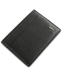Saint Laurent - Leather Tiny Card Holder - Lyst