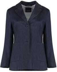 Max Mara - S Max Mara Derna Linen Blazer - Lyst