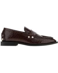 Ganni - Synthetic Leather Loafers - Lyst