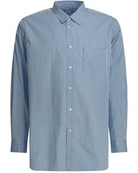 Comme des Garçons - Lightblue Cotton Shirt - Lyst