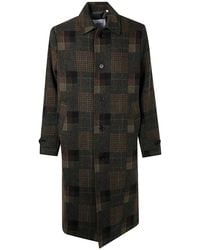 Les Deux - "Maximilian" Patchwork Wool Coat - Lyst