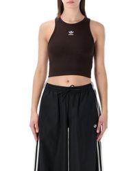 adidas Originals - Essentials Ribbed Tank Top - Lyst