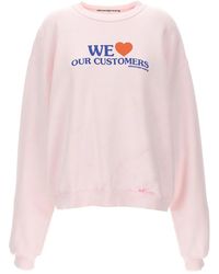 Alexander Wang - 'We Love Our Customers' Sweatshirt - Lyst