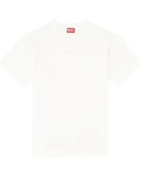 DIESEL - Cotton T-Shirt With Embroidered Details T-Norm-Int - Lyst