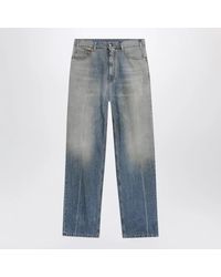 MM6 by Maison Margiela - Mid- Washed-Effect Denim Jeans - Lyst
