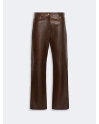 Max Mara - Five-Pocket Nappa-Leather Trousers - Lyst