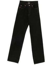 Saint Laurent - V-Waist Long Baggy Jeans - Lyst