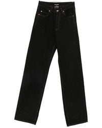 Saint Laurent - V-Waist Long Baggy Jeans - Lyst