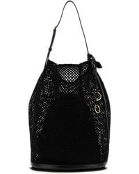 Alaïa - Mesh Large Hip Bucket Handbag - Lyst