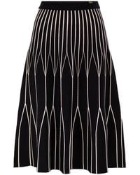 Elisabetta Franchi - Two-Tone Knitted Skirt - Lyst