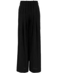 PT Torino - Embroidered Stretch Wool Benedetta Wide-Leg Pant - Lyst