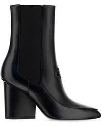 Ferragamo - Marineo Gancini Logo Ankle Boots - Lyst