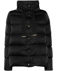 Herno - Satin Cape Down Jacket - Lyst