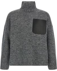 JW Anderson - J.W.Anderson 'Leather Patch Pocket' Sweater - Lyst