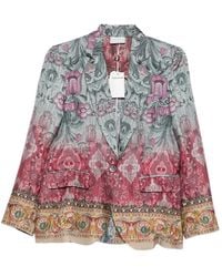 Pierre Louis Mascia - Silk Single-Breasted Jacket - Lyst