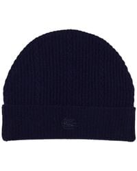 Etro - Beanie Hat With Logo - Lyst