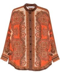 Zimmermann - Mahon Silk Shirt - Lyst