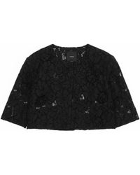 Pinko - Cotton Polyamide Viscose Sweater - Lyst