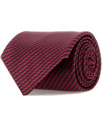 Brioni - Crav. Stand. 8X150 Silk Micro Motif Jacquard - Lyst