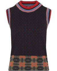 Dries Van Noten - Bordeaux Temi Knit Gilet - Lyst