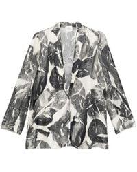 Alysi - Printed Single-Breasted Jacket - Lyst