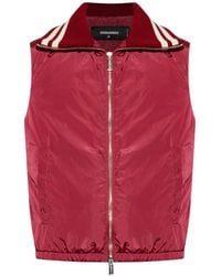 DSquared² - Polyamide Bordeaux Gilet Vest - Lyst
