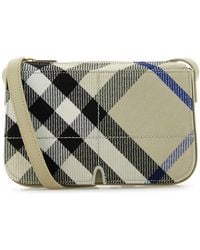 Burberry - Embroidered Canvas Snip Crossbody Bag - Lyst