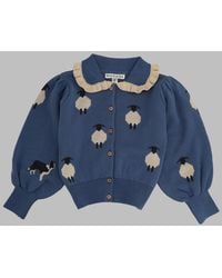 Emile Et Ida - Emile & Ida Cardigan Col Volant Jacquard - Lyst