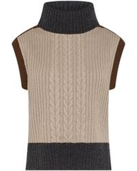 SEVENTY VENEZIA - Gilet Color Block - Lyst