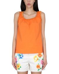 Moschino - Cotton Tops - Lyst