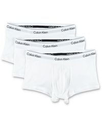 Calvin Klein - Cotton Blend 3-Pack Low Rise Trunks - Lyst