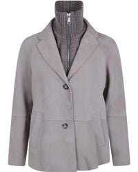 The Jackie Leathers - "Sole" Suede Jacket - Lyst