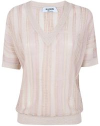 Blugirl Blumarine - Stripes Lux Sweater - Lyst