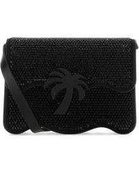 Palm Angels - Embellished Suede Palm Beach Crossbody Bag - Lyst