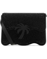 Palm Angels - Embellished Suede Palm Beach Crossbody Bag - Lyst