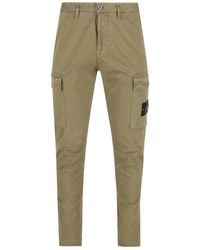 Stone Island - Regular Tapered Trousers - Lyst