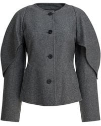 R2W - Wool Nylon Cashmere Lycra Jacket - Lyst