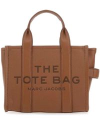 Marc Jacobs - The Leather Mini Tote Argan Oil Bag - Lyst