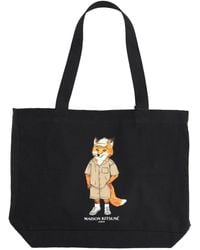 Maison Kitsuné - Maison Kitsuné Borsa Tote "Dressed Fox" - Lyst