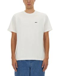 Obey - Tshirt Con Logo - Lyst
